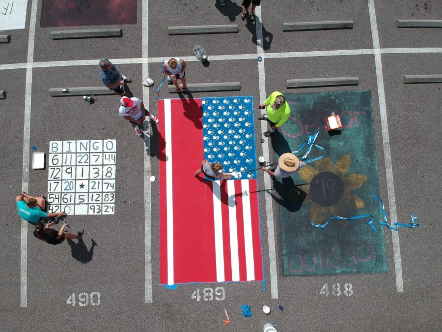 Natty Northey captures the parking spots from above. 