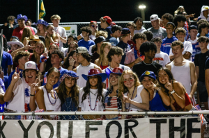 Freedom of Spirit. The Creek Crew lets their spirit ring across the stands at Cypress Creek Highschool on September 6th, 2024, where the Cypress Creek Coyotes took on the Mitchell Mustangs. The final score was 51-12 in favor of the Mustangs, but the Coyote spirit was still high. Sophomore Kaden Fletcher said, “Even in the loss I had an amazing time, and I will always stand with The Creek”. 